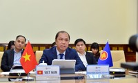 Celebran videoconferencia de altos funcionarios de la Asean