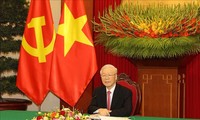 Líderes de Vietnam y China conversan sobre cooperación binacional 