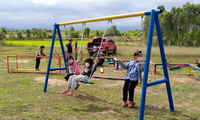 Espacio de motricidad trae alegría a los niños de las montañas