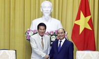 Presidente de Vietnam recibe al ex embajador especial Vietnam-Japón