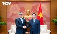 Presidente de la Asamblea Nacional  recibe a embajadores de Indonesia e Irán en Vietnam