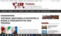 Prensa italiana: La visita del presidente Vo Van Thuong abre una nueva era de cooperación