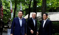 Estados Unidos, Japón y Corea del Sur emiten una declaración conjunta sobre la cooperación trilateral