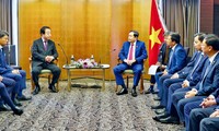 Titular del Parlamento de Vietnam se reúne con el presidente del Partido Democrático Constitucional de Japón