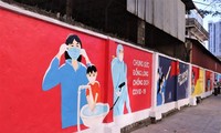 Hanoi murals raise awareness of COVID-19 prevention