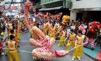 Empfang des Jahres der Schlange in vielen asiatischen Ländern