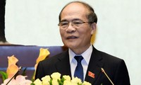 Parlamentspräsident Nguyen Sinh Hung trifft Parteisekretär der chinesischen Provinz Hunan