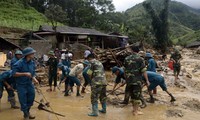 Beseitigung der Folge der Flut in den Bergprovinzen in Nordvietnam