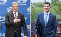 Präsidentschaftswahl in der Ukraine: Zwei Kandidaten führen Debatte vor 60.000 Menschen 