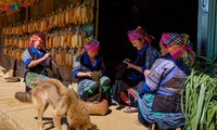 Stille Atmosphäre im Kreis Mu Cang Chai im Winter