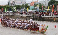 Abschluss des Ghe Ngo-Bootsrennens im Mekong-Delta