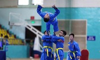 Auftritt vietnamesischer Kampfkunst Vovinam bei Eröffnungsfeier von SEA Games 31 