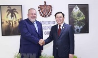 Parlamentspräsident Vuong Dinh Hue trifft kubanischen Premierminister