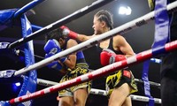 Thaiboxerin Huynh Ha Huu Hieu ist Weltmeisterin der WBC Muay International