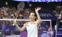 Badmintonspielerin Nguyen Thuy Linh tritt beim erweiterten Badmintonturnier an