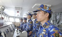 Gemeinsame Patrouille der Marinesoldaten Vietnams und Chinas