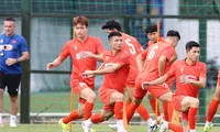 Vietnams Fußballnationalmannschaft besiegt das U22-Team im internen Spiel