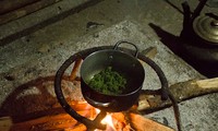 Bahnar ethnic minority’s fried cassava leaves