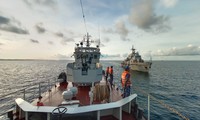 Vietnamese, Cambodian navies conduct joint patrol