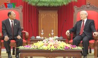 Party leader, President receive Cambodia’s National Assembly speaker