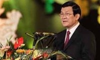 Staatspräsident Truong Tan Sang besucht Thai Nguyen