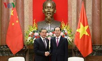 Staatspräsident Tran Dai Quang empfängt chinesischen Außenminsiter Wang Yi