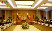 Aktivitäten des russischen Duma-Präsidenten Wjatscheslaw Wiktorowitsch Wolodin in Vietnam
