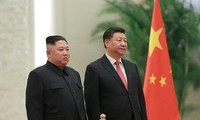 Spitzenpolitiker Nordkoreas führen Gespräche mit Chinas Staatspräsident Xi Jinping