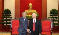 KPV-Generalsekretär, Staatspräsident Nguyen Phu Trong empfängt malaysischen Premierminister