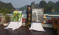 Bilderausstellung der Malerin Van Duong Thanh in Neapel in Italien