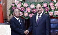 Presidente vietnamita recibe al titular de la Asamblea Nacional de Camboya