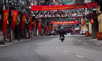 Hanoi en la mañana del primer día del Tet