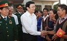 Presidente vietnamita en la provincia altiplana de Gia Lai