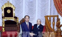 Tran Dai Quang주석  일본 건마성 방문