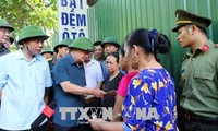 Éboulement de terrain à Hoa Binh: Trinh Dinh Dung sur place