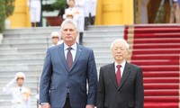 Nguyên Phu Trong accueille Miguel Mario Diaz Canel Bermudez