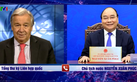 Nguyên Xuân Phuc félicite Antonio Guterres 