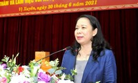 Vo Thi Anh Xuân en déplacement à Hà Giang