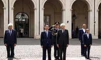 Sergio Mattarella préside la cérémonie d’au revoir en l’honneur de Vo Van Thuong