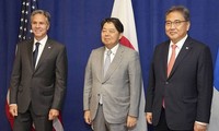 Réunion virtuelle entre chefs des diplomaties sud-coréenne, américaine et japonaise à l’approche du sommet trilatéral