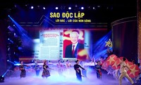 Nhiều cảm xúc trong chương trình chính luận nghệ thuật “Sao Độc lập” 2024