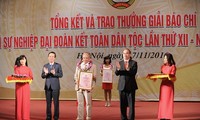 Trao giải báo chí “Vì sự nghiệp đại đoàn kết dân tộc”