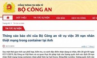 Người dân đau xót vì 39 người thiệt mạng tại Anh là công dân Việt Nam