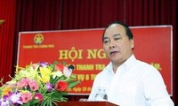 Deputi PM Vietnam Nguyen Xuan Phuc menghadiri konferensi untuk mengevaluasikan  pekerjaan  mencegah dan memberantas korupsi 