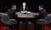 Pemilihan umum presiden Amerika Serikat-2012: Pada ujung perdebatan terakhir, Presiden Barack Obama untuk sementara unggul.