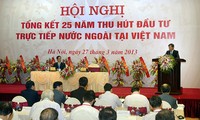  Konferensi evalusasi  atas masa 25 tahun penyerapan investasi  asing  langsung di Vietnam