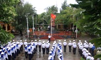 Upacara bendera di kepulauan Truong Sa