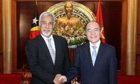 Ketua MN Vietnam  Nguyen Sinh Hung menerima PM Republik Timor Leste