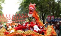 Tarian Barongsai, singa dan naga di Vietnam