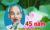 Sarasehan dengan “ 45 tahun pelaksanaan Amanat Terakhir Presiden Ho Chi Minh”